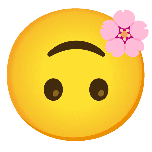 Combined Emoji - 1f338-1f643