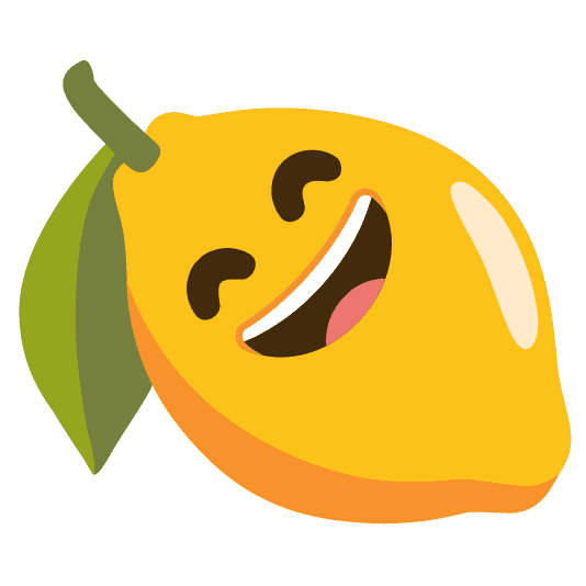 Combined Emoji - 1f34b-1f604