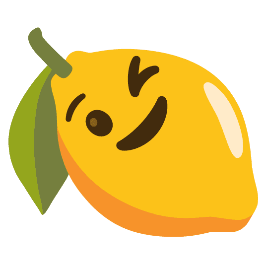 Combined Emoji - 1f34b-1f609