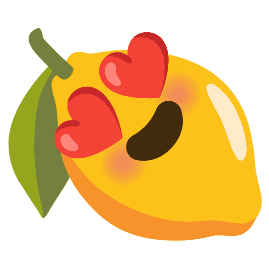 Combined Emoji - 1f34b-1f60d