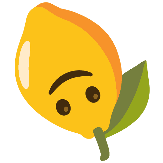 Combined Emoji - 1f34b-1f643