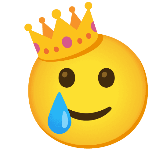 Combined Emoji - 1f451-1f972