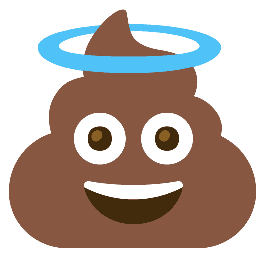 Combined Emoji - 1f4a9-1f607