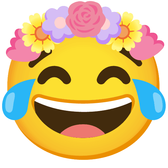 Combined Emoji - 1f337-1f602