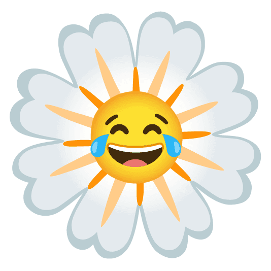 Combined Emoji - 1f33c-1f602