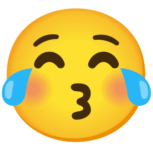 Combined Emoji - 1f602-1f61a