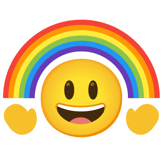 Combined Emoji - 1f308-1f603