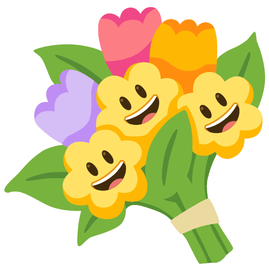 Combined Emoji - 1f490-1f603