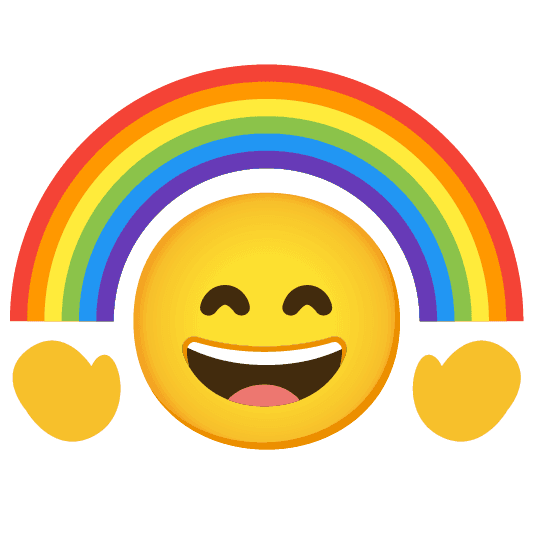 Combined Emoji - 1f308-1f604