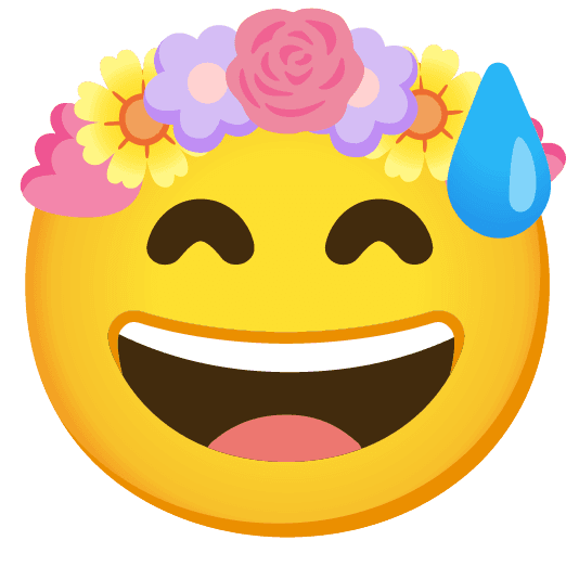 Combined Emoji - 1f337-1f605