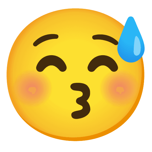 Combined Emoji - 1f605-1f61a