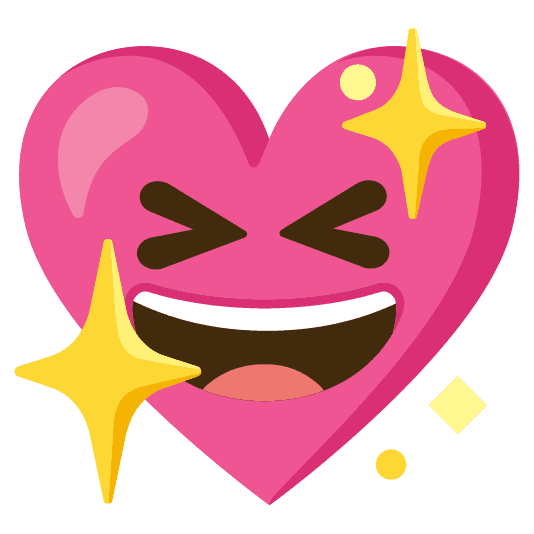 Combined Emoji - 1f496-1f606