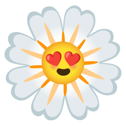 Combined Emoji - 1f33c-1f60d