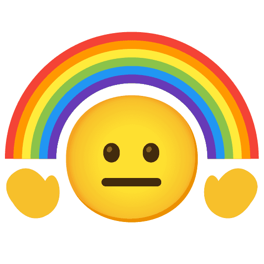 Combined Emoji - 1f308-1f610