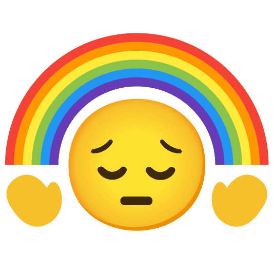 Combined Emoji - 1f308-1f614