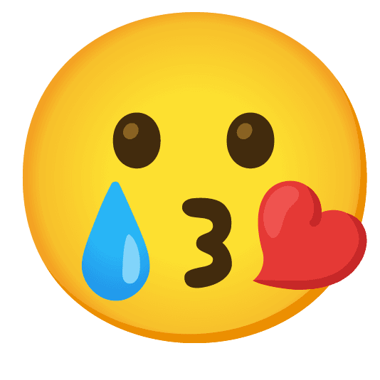 Combined Emoji - 1f618-1f972