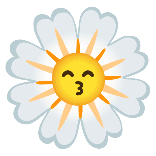 Combined Emoji - 1f33c-1f619