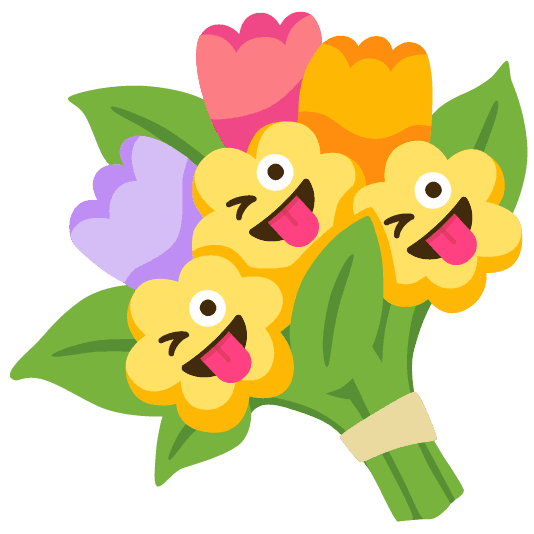 Combined Emoji - 1f490-1f61c