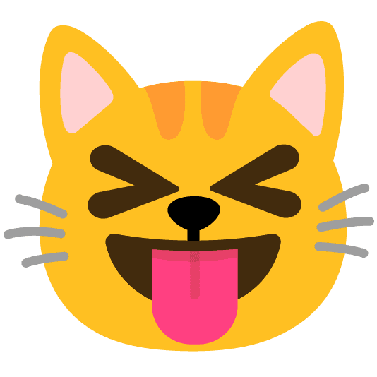 Combined Emoji - 1f431-1f61d