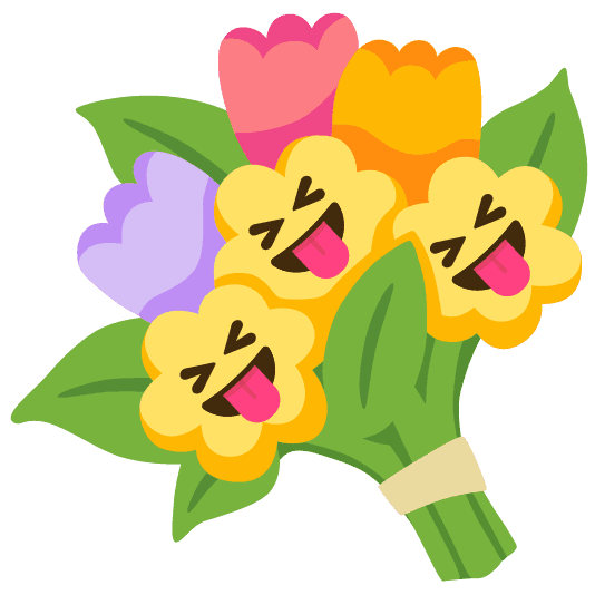 Combined Emoji - 1f490-1f61d