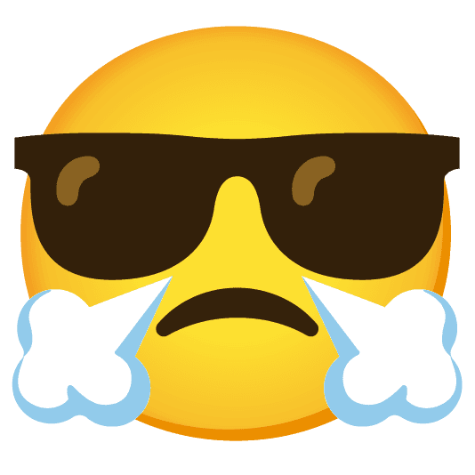 Combined Emoji - 1f60e-1f624