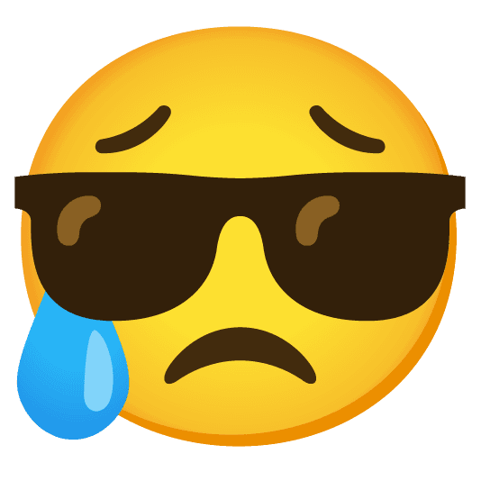 Combined Emoji - 1f60e-1f625