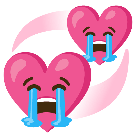 Combined Emoji - 1f49e-1f62d