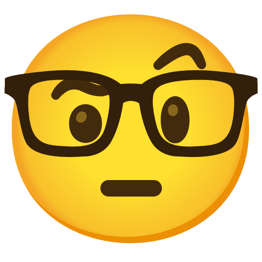 Combined Emoji - 1f913-1f928