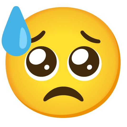 Combined Emoji - 1f613-1f97a