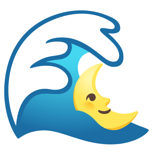 Combined Emoji - 1f30a-1f31c