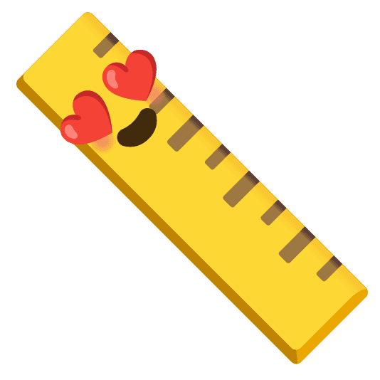 Combined Emoji - 1f4cf-1f60d