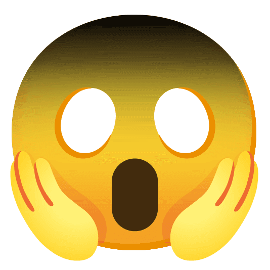 Combined Emoji - 1f5a4-1f631