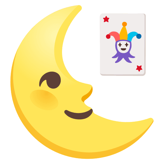 Combined Emoji - 1f0cf-1f31c