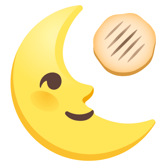 Combined Emoji - 1f31c-1fad3