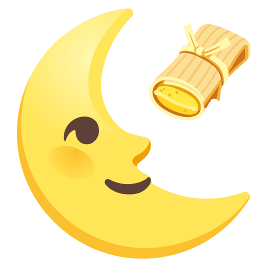 Combined Emoji - 1f31c-1fad4