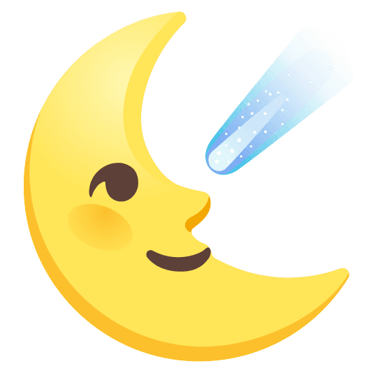 Combined Emoji - 2604-fe0f-1f31c