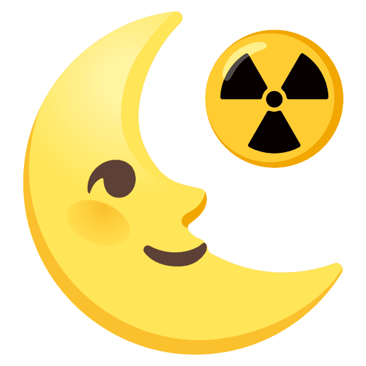 Combined Emoji - 2622-fe0f-1f31c