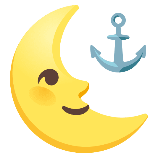 Combined Emoji - 2693-1f31c