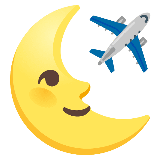 Combined Emoji - 2708-fe0f-1f31c