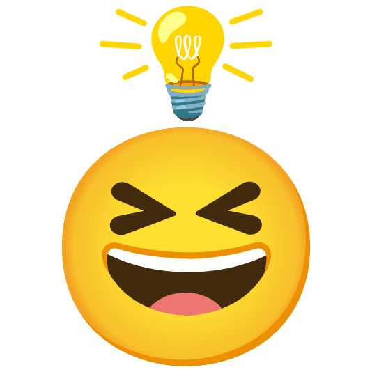 Combined Emoji - 1f4a1-1f606