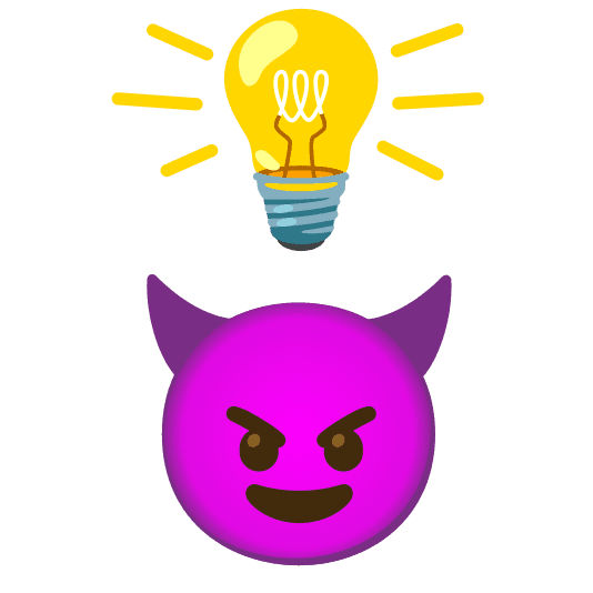 Combined Emoji - 1f4a1-1f608