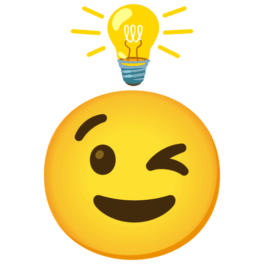 Combined Emoji - 1f4a1-1f609