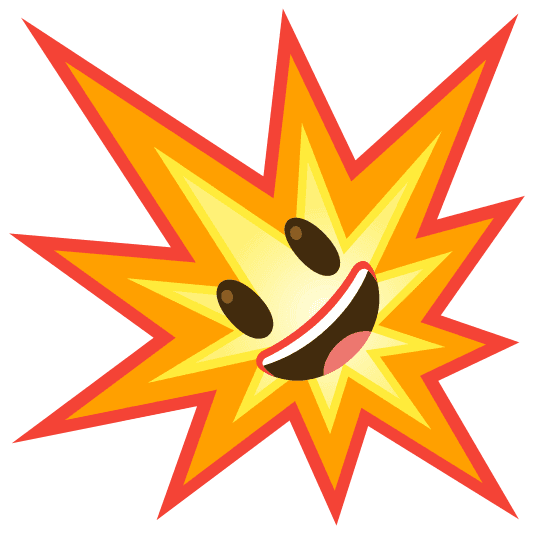 Combined Emoji - 1f4a5-1f603