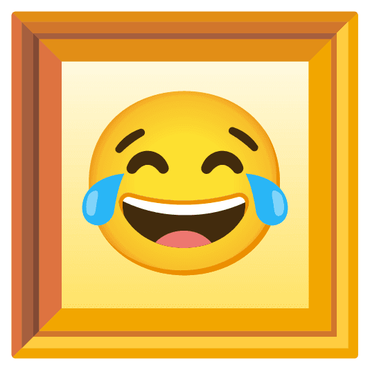 Combined Emoji - 1f5bc-fe0f-1f602