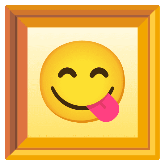 Combined Emoji - 1f5bc-fe0f-1f60b