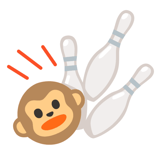 Combined Emoji - 1f3b3-1f435