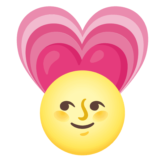 Combined Emoji - 1f31d-1f497