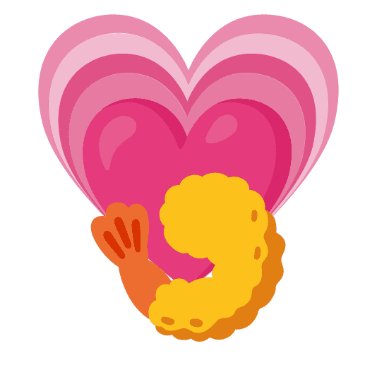 Combined Emoji - 1f364-1f497