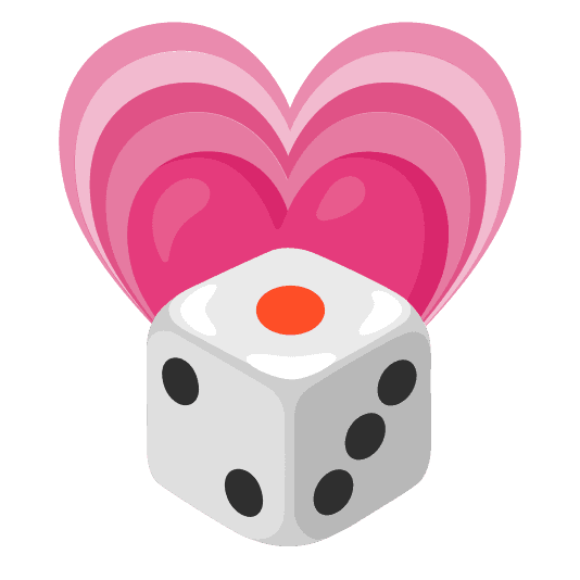 Combined Emoji - 1f3b2-1f497