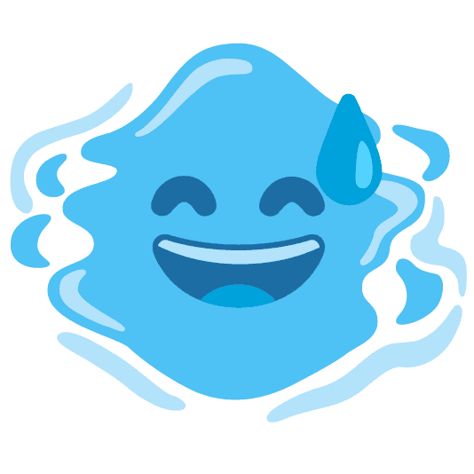 Combined Emoji - 1f4a7-1f605